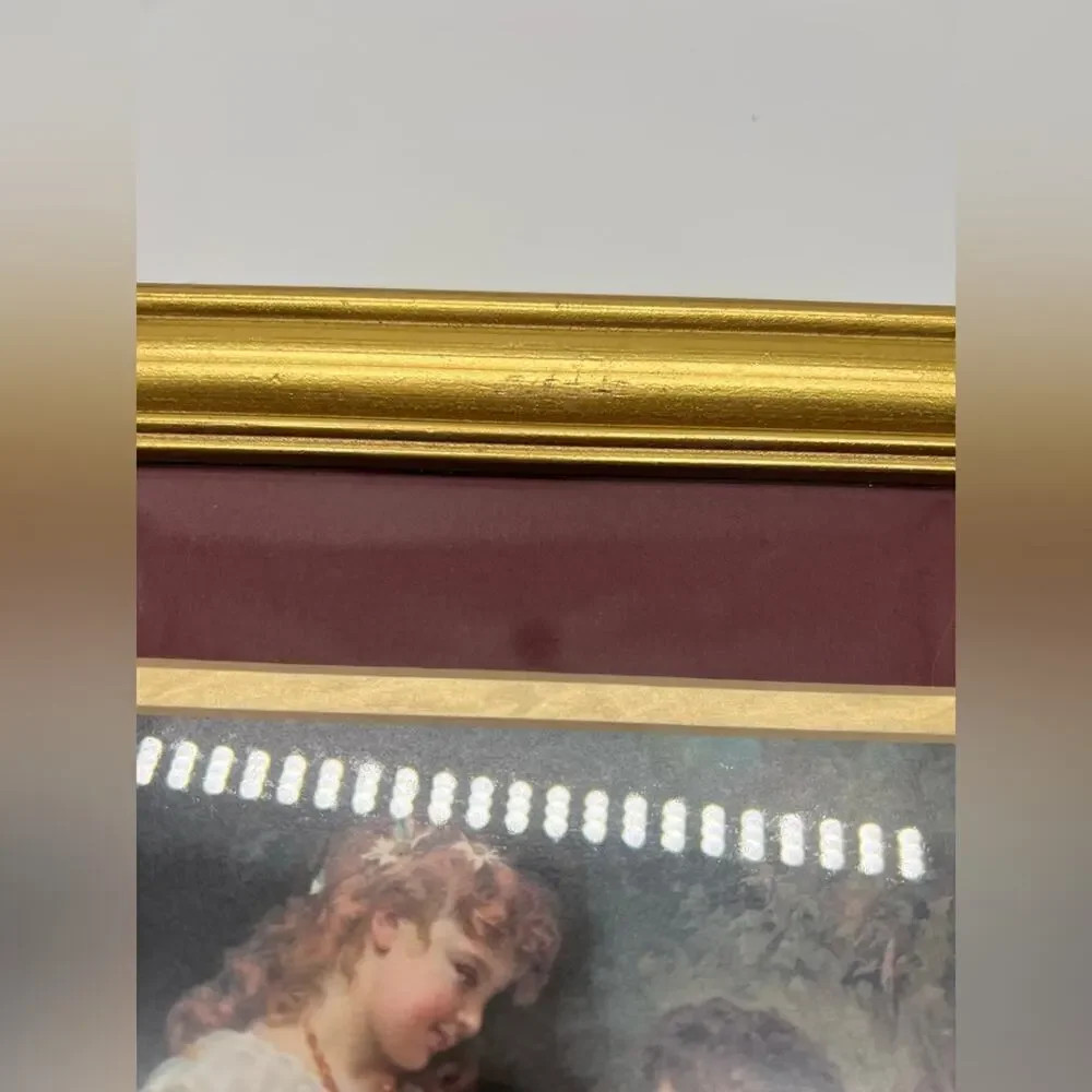 Print Of Children Titled Sweethearts by Frederick Morgans Watercolour Painting